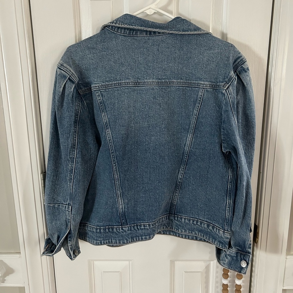 Express Women's Blue Jean Jacket - Picture 3 of 4